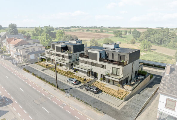 RIEMST - ZICHEN-ZUSSEN-BOLDER Visésteenweg 219. Residentie Renart: 12 state-of-te-art appartementen met comfort, afwerking en uitzonderlijke oppervlaktes als grootste troef. Elk appartement beschikt over 2 of 3 riante terrassen. Parkeerplaats bij te kope
