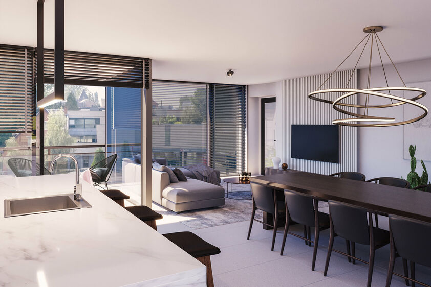 RIEMST - ZICHEN-ZUSSEN-BOLDER Visésteenweg 219. Residentie Renart: 12 state-of-te-art appartementen met comfort, afwerking en uitzonderlijke oppervlaktes als grootste troef. Elk appartement beschikt over 2 of 3 riante terrassen. Parkeerplaats bij te kope