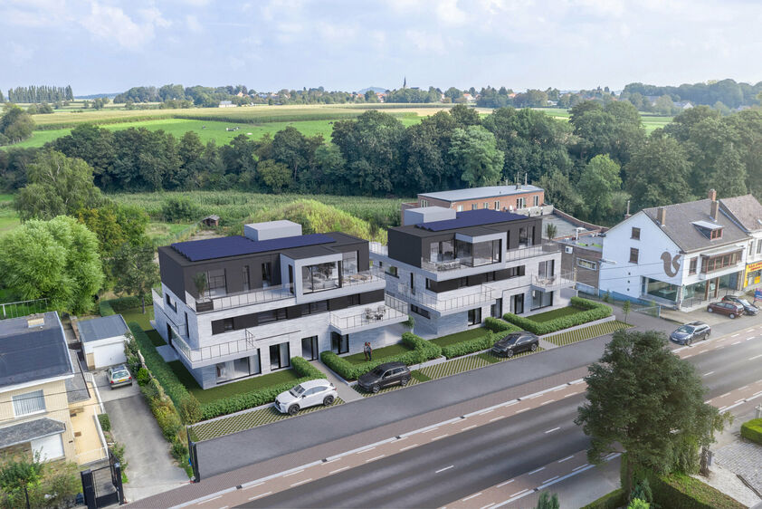 RIEMST - ZICHEN-ZUSSEN-BOLDER Visésteenweg 219. Residentie Renart: 12 state-of-te-art appartementen met comfort, afwerking en uitzonderlijke oppervlaktes als grootste troef. Elk appartement beschikt over 2 of 3 riante terrassen. Parkeerplaats bij te kope